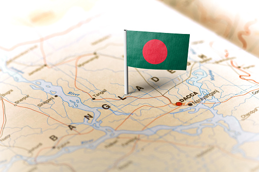 Bangladesh on map