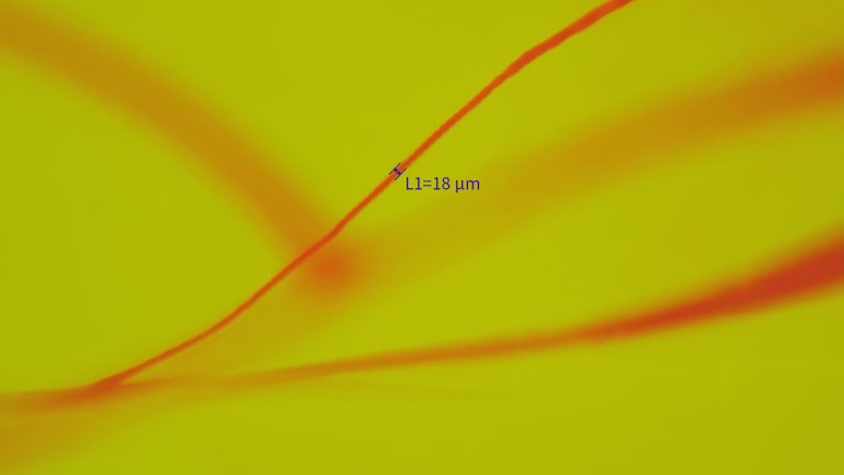 Microfluidics chip Channel size measurement